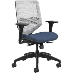 HON® Solve Series ReActiv Back Task Chair, Midnight/Platinum
