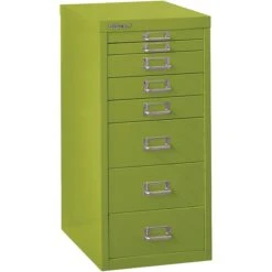 Bisley Eight Drawer Steel Multidrawer, Green, Letter/A4 (MD8-GR)