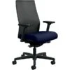 HON Ignition Ilira-Stretch Mesh Back Task Chair, 20.0"W X 19.0"D, 19.0"W X 29.0"H, Navy