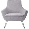 Adesso Home Kendrick Fabric Lounge Chair, Light Gray (GR2002-03)