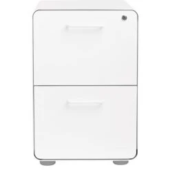 Poppin White Stow 2-Drawer File Cabinet (100413)
