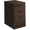 HON 10500 Series Mobile Pedestal, 2 Box/1 File Drawer, 15-3/4"W, Mocha Finish (HON105102MOMO)