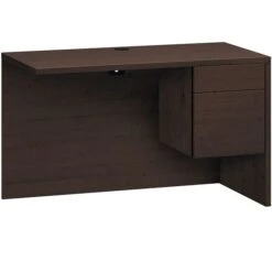HON 10500 Series Return, 1 Box/1 File Drawer, 48"W, Mocha