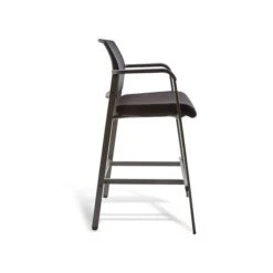 Union & Scale⢠Prestige Esler Casual Fabric/Mesh Drafting Stool, Black (UN28356)