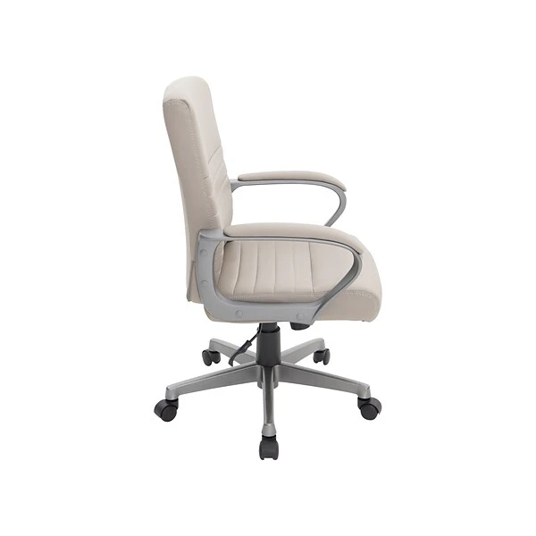 Quill BrandĀ® Tervina Luxura Mid-Back Manager Chair, Cream (56905) - Image 4