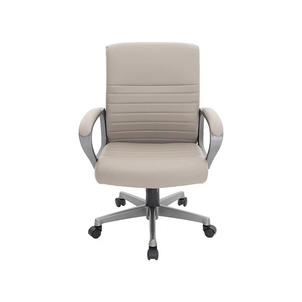 Quill BrandĀ® Tervina Luxura Mid-Back Manager Chair, Cream (56905) - Image 2