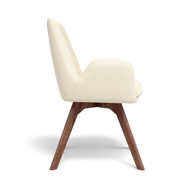 Union & Scale⢠MidMod Fabric Guest Chair, Cream (UN56983-CC) - Image 2