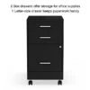Quill Brand® 3-Drawer Vertical File Cabinet, Locking, Letter, Black, 19"D (52156)