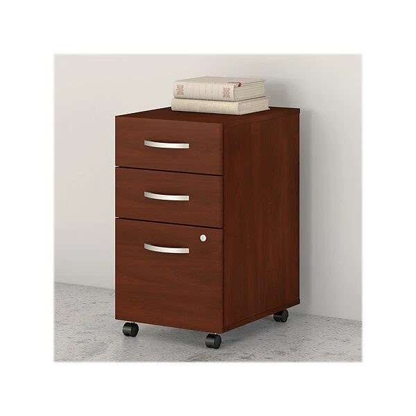 Bush Business Furniture Studio C 3 Drawer Mobile File Cabinet, Hansen Cherry (SCF216HCSU)