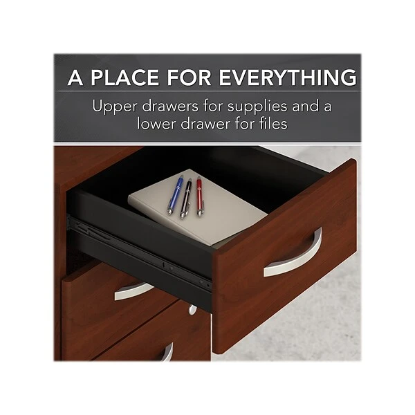 Bush Business Furniture Studio C 3 Drawer Mobile File Cabinet, Hansen Cherry (SCF216HCSU) - Image 2