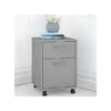 Bush Furniture Key West 2-Drawer Mobile File Cabinet, Letter/Legal, Cape Cod Gray, 15.51" (KWF116CG-03)