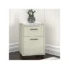 Bush Furniture Key West 2-Drawer Mobile File Cabinet, Letter/Legal, Linen White Oak, 15.75" (KWF116LW-03)