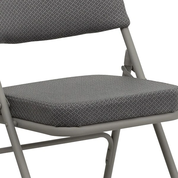Flash Furniture HERCULES Series Fabric Folding Chair, Gray, 2/Pack (2HAMC320AFGRY) - Image 8