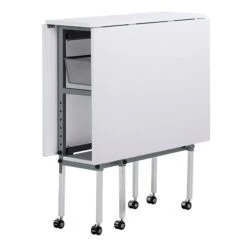 Studio Designs Sew Ready Hobby And Craft Table In Silver And White (13374)