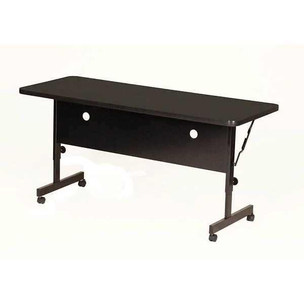 Correll 24"W X 60"L Laminate Top Adjustable Training Table Black Granite (FT2460-07)