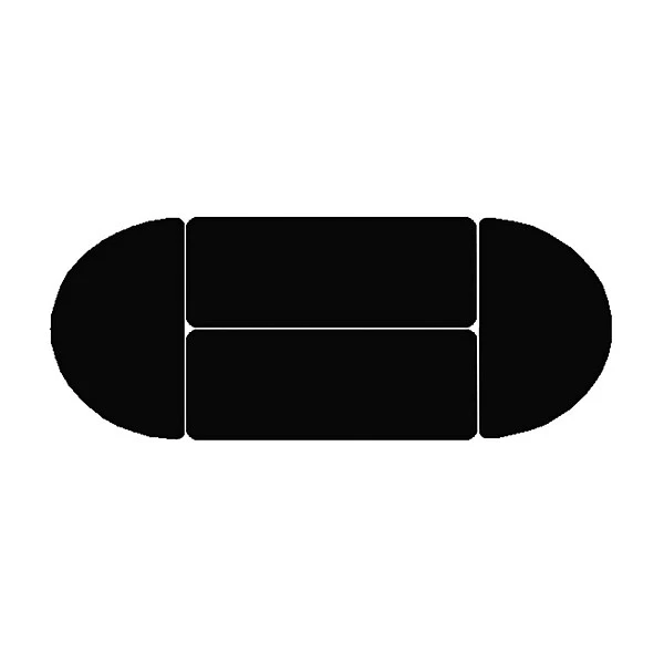 Correll 24"W X 48"L Laminate Top Adjustable Training Table Black Granite (FT2448-07) - Image 3