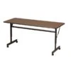 Correll 24"W X 60"L Melamine Top Adjustable Training Table Walnut (FT2460MA-01)