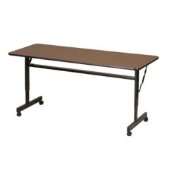 Correll Training Room Table, 72"L X 24"W, Walnut (FT2472MA-01)