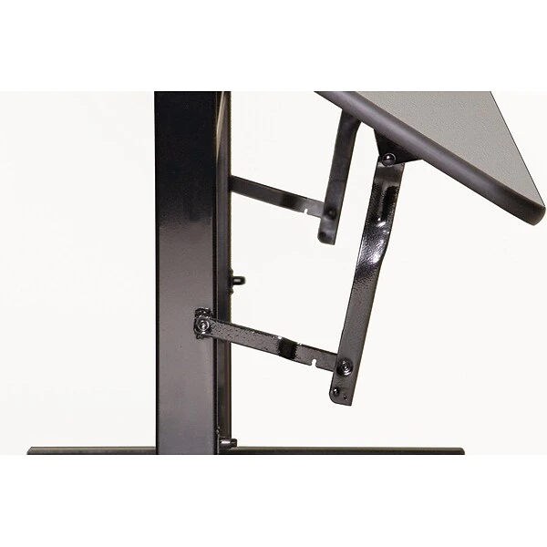 Correll 24"W X 72"L Melamine Top Adjustable Training Table Gray Granite (FT2472MA-15) - Image 2