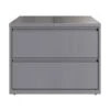 Hirsh HL10000 Series 2-Drawer Lateral File Cabinet, Locking, Letter/Legal, Arctic Silver, 36" (23744)