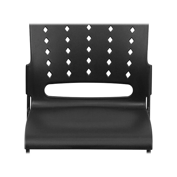 Flash Furniture Hercules Plastic Stacking Chair, Black, 5/Pack (5RUT2BK) - Image 7