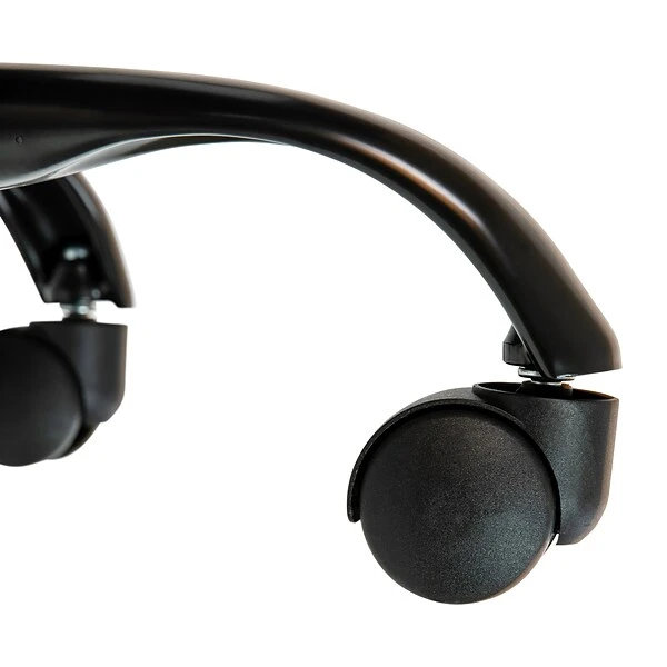 Flash Furniture Whitney Ergonomic LeatherSoft Swivel Mid-Back Executive Office Chair, Black/Black (GO2286MBKBK) - Image 8