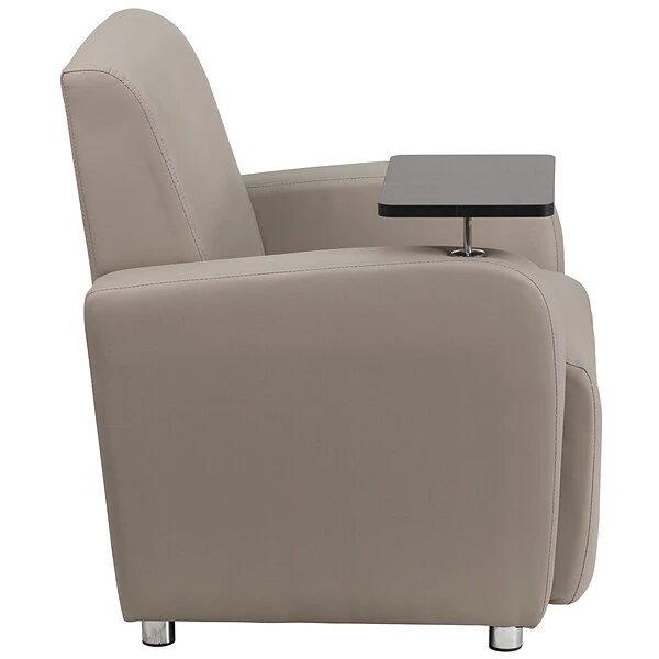 Flash Furniture Leather Guest Chair, Gray (BT8217TN) - Image 8
