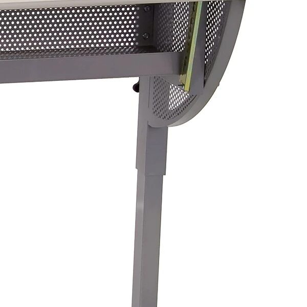 Flash Furniture 45.25"W Drafting Table, Cherry/Pewter (NAN-JN-2433-GG) - Image 6