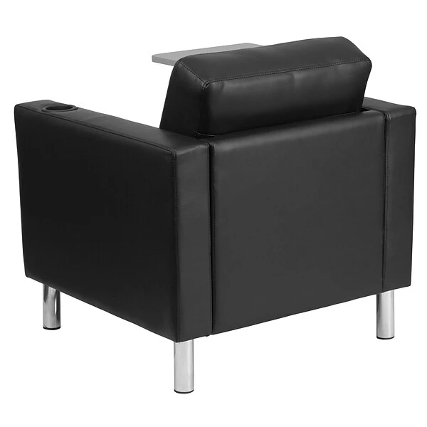 Flash Furniture Leather Guest Chair, Black (BT8219BK) - Image 6