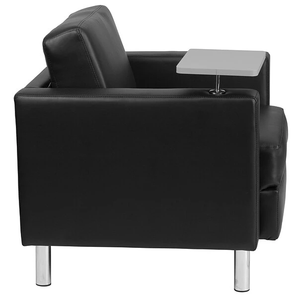 Flash Furniture Leather Guest Chair, Black (BT8219BK) - Image 8