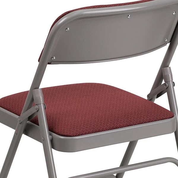 Flash Furniture HERCULES Series Fabric Folding Chair, Burgundy, 2/Pack (2AWMC309AFBG) - Image 8