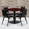 Flash Furniture Table Set, 36"D X 36"W, Mahogany (RSRB1010-GG)