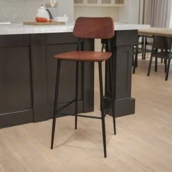 Flash Furniture Industrial Steel 30" Barstool, Gunmetal (XUDG60725B)