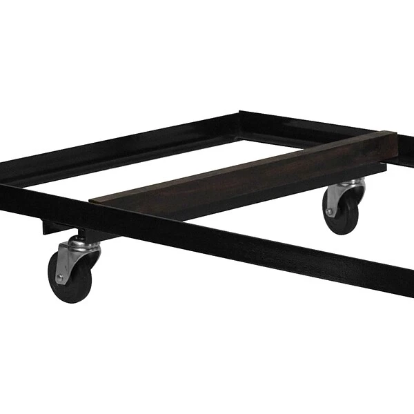 Flash Furniture Steel Folding Table Dolly For Rectangular Folding Tables, Black - Image 4