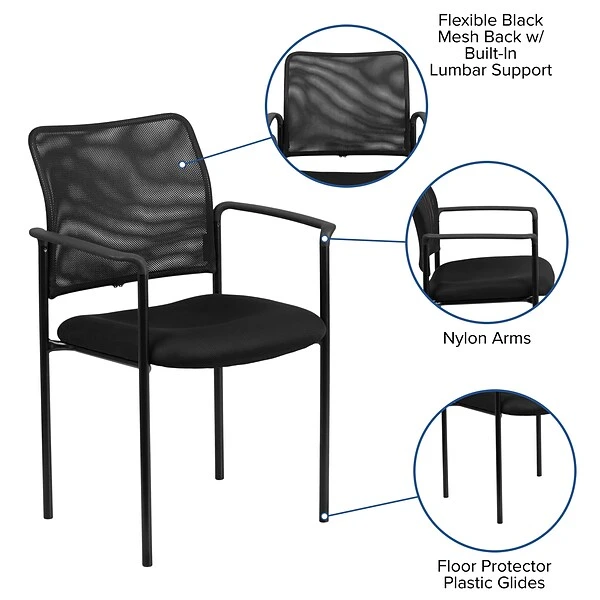 Flash Furniture Mesh Office Chair, Black (GO-516-2-GG) - Image 4