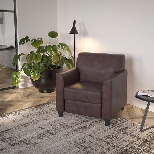 Flash Furniture HERCULES Diplomat Series LeatherSoft Office Guest And Reception Chairs Brown (BT8271BN)