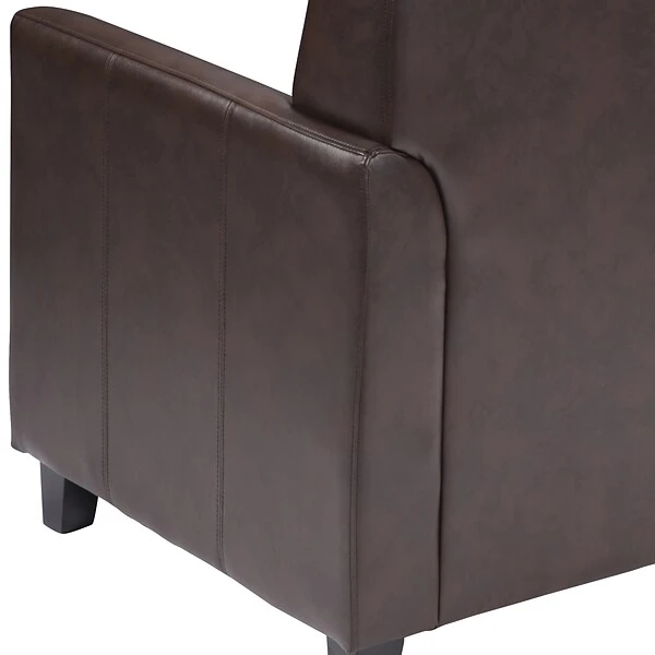 Flash Furniture HERCULES Diplomat Series LeatherSoft Office Guest And Reception Chairs Brown (BT8271BN) - Image 7