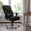 Flash Furniture HERCULES Series Ergonomic Fabric Swivel 24/7 Intensive Use Big & Tall Office Chair, Black (GO2085)