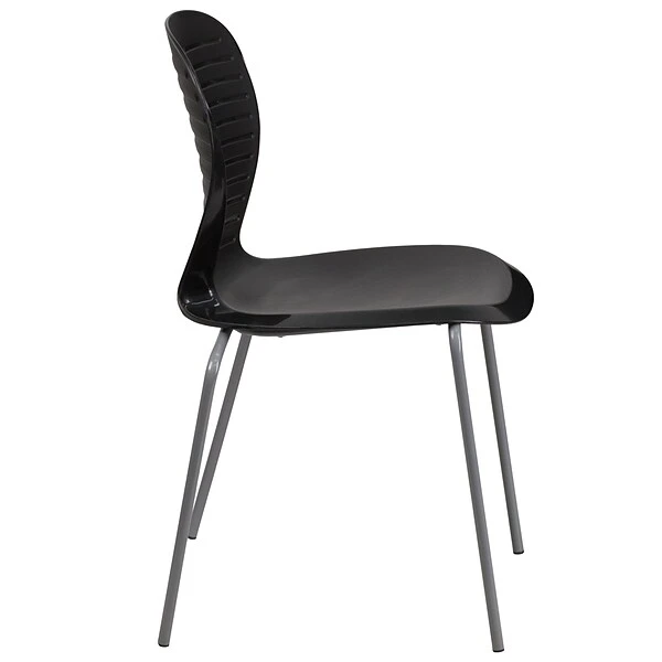 Flash Furniture Hercules Series 551lb-Capacity Stack Chair, Black (RUT3BK) - Image 7