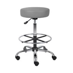 Boss Caressoft Medical/Drafting Stool, Grey (B16240-GY)