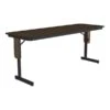 Correll Folding Table, 72" X 24", Black/Walnut (SP2472TF-01)