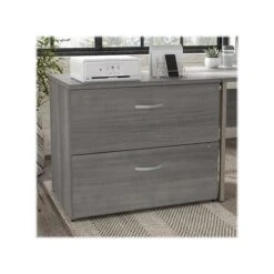 Bush Business Furniture Hybrid 2-Drawer Lateral File Cabinet, Letter/Legal, Platinum Gray, 36" (HYF136PGSU-Z)