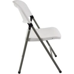 Advantage White Poly Folding Chair, Oversized (FCIM-WG)