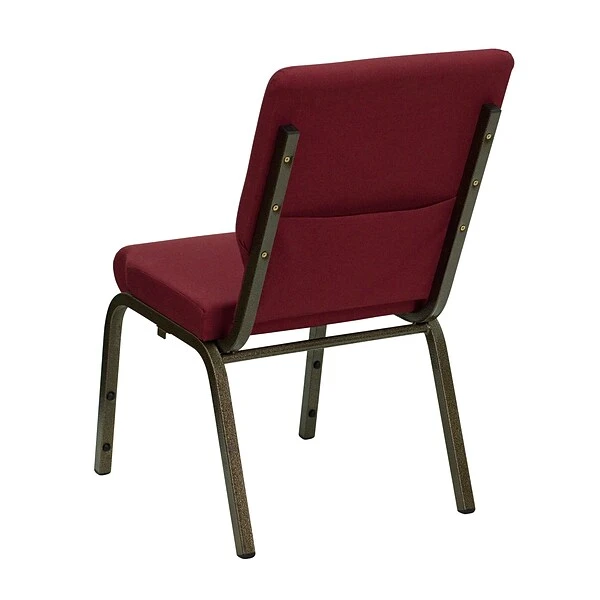 Flash Furniture HERCULES⢠Fabric Stacking Church Chair With 4 1/4"T Seat, Gold Vein - Image 6
