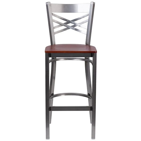 Flash Furniture Traditional Wood Restaurant Barstool With Back, Cherry (XU6F8BCLBARCHYW) - Image 5
