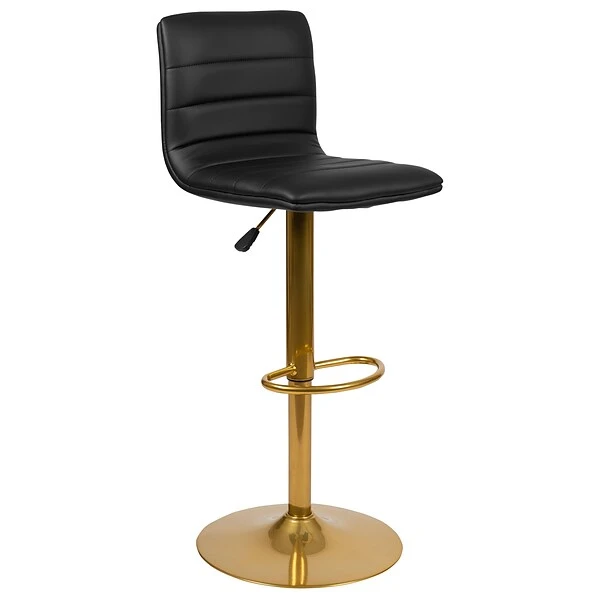 Flash Furniture Modern Vinyl Adjustable Bar Stool, Black, 2-Pieces (2CH920231BKG) - Image 8