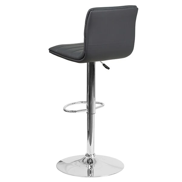 Flash Furniture Modern Vinyl Adjustable Bar Stool, Gray, 2-Pieces (2CH920231GY) - Image 7