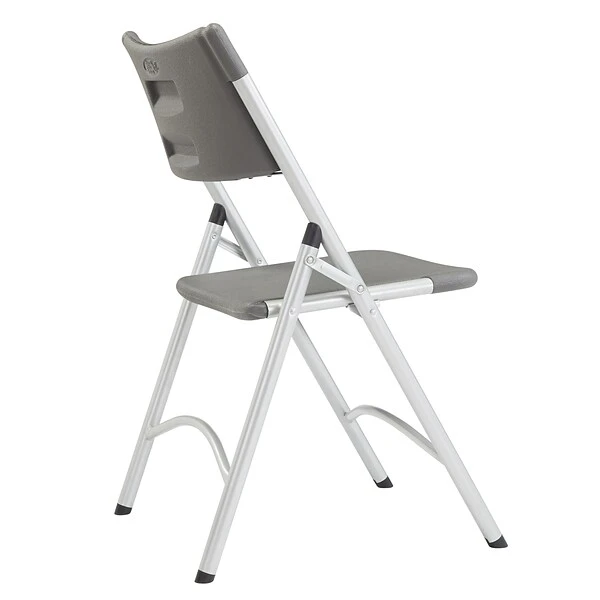 NPS 600 Series Heavy Duty Plastic Folding Chair, Charcoal Slate, 4 Pack (620/4) - Image 3
