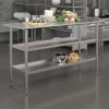 Flash Furniture Stainless Steel Worktable, 60" X 24" (NHWTGU2460)