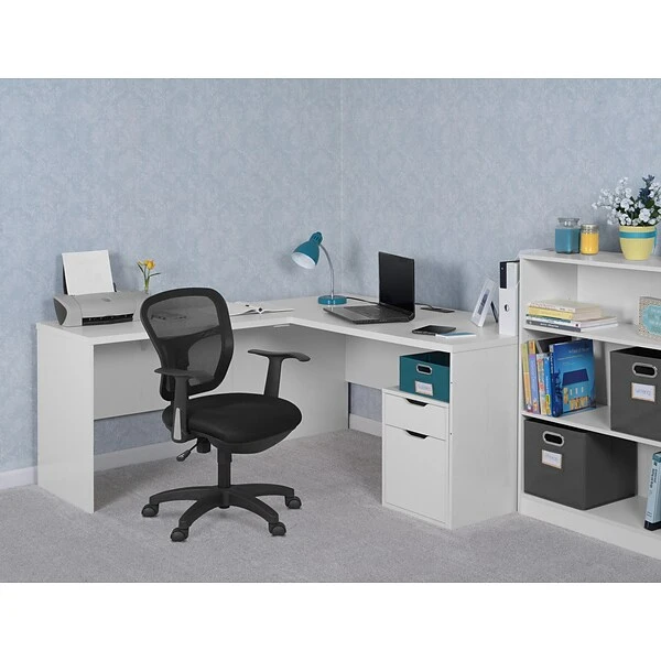 Regency Niche Mod Freestanding Box File Pedestal, Laminate, White Wood Grain (NPBF19WH) - Image 2